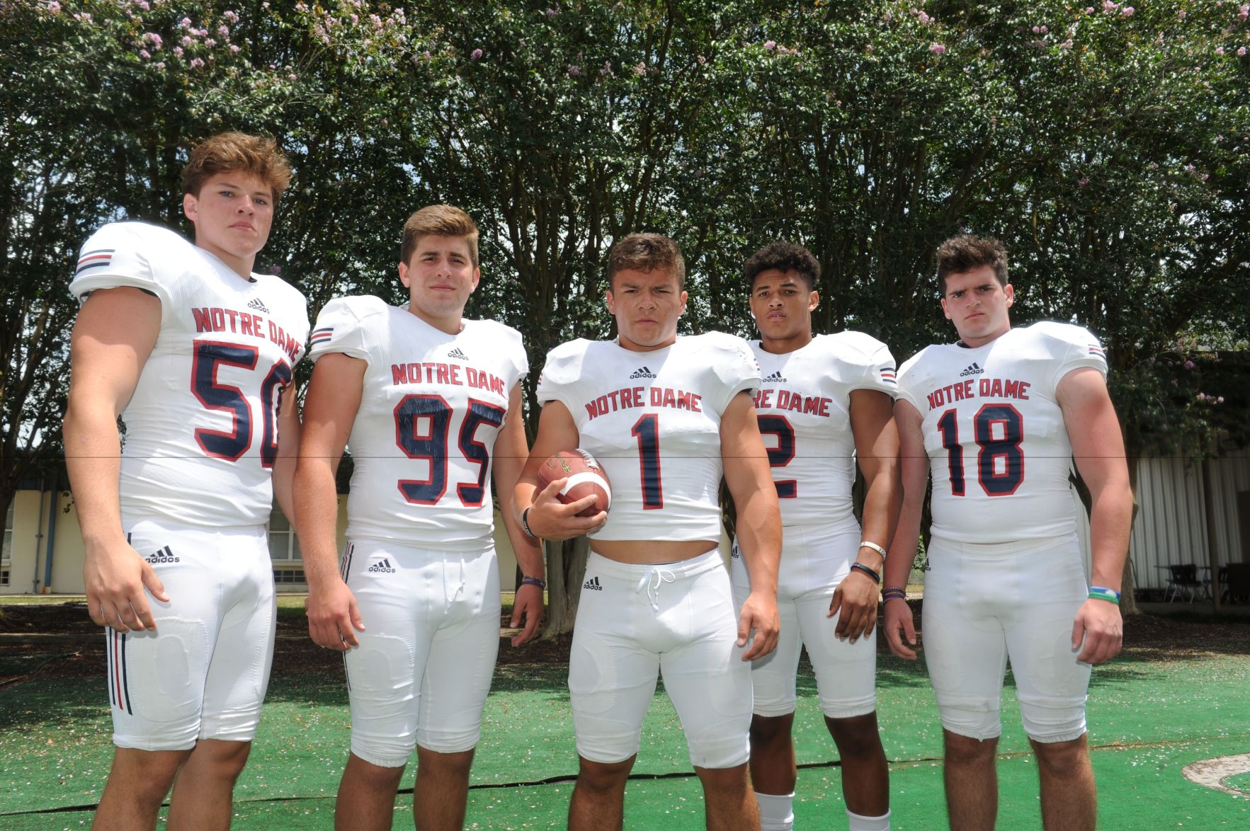 Notre Dame defensive group shot